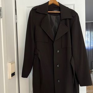 CLASSIC BLACK TRENCH COAT